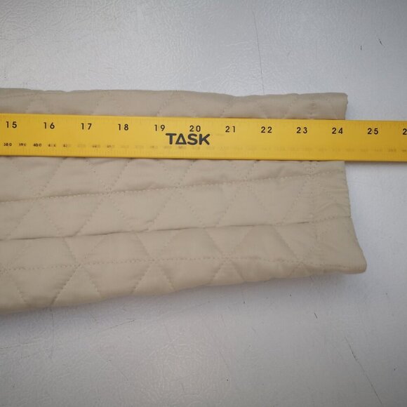 Ann Taylor Loft Ladies Size 10 Beige Lightly Quilted Button Closure Jacket - Picture 8 of 9